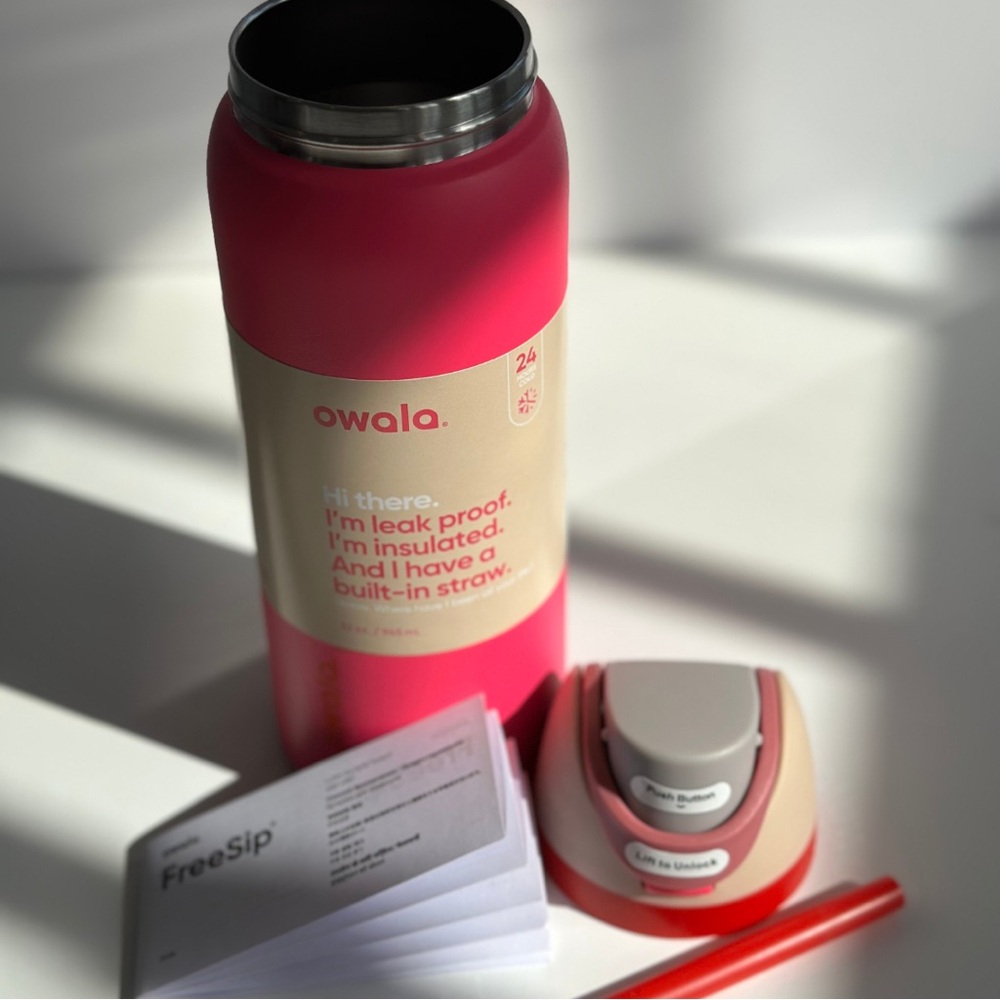 Owala Pink Insulated Water Bottle